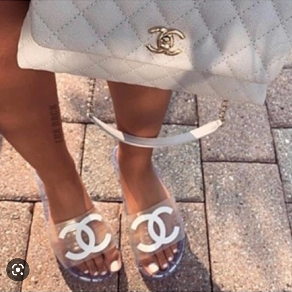 Chanel Clear Jelly Sandals